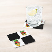 Funny Black and White Squares Kartonnen Onderzetters (Insitu)