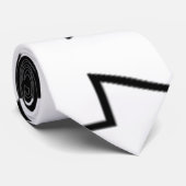 Funny Black and White Stropdas (Opgerold)