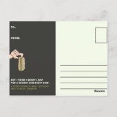 Funny Black and Yellow Sandwich Briefkaart (Achterkant)