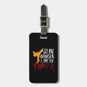 Funny Black Belt Fighter Martial Arts Humor Bagagelabel