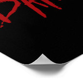 Funny Black Belt Fighter Martial Arts Humor Poster (Hoek)