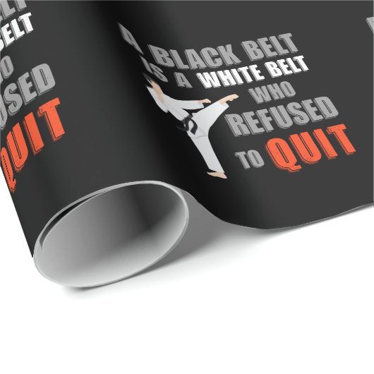 Funny Black Belt Humor Taekwondo Jiu Jitsu Karate Cadeaupapier (Rol Hoek)