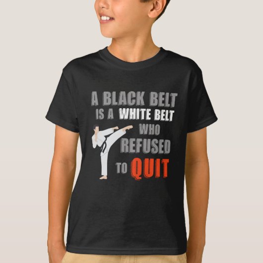 Funny Black Belt Humor Taekwondo Jiu Jitsu Karate T-shirt (Voorkant)
