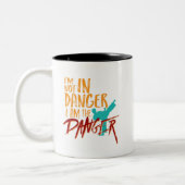 Funny Black Belt Martial Arts I are Danger Tweekleurige Koffiemok (Links)