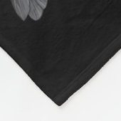 Funny Black Bird F-caw-f Anti Valentines Day Singl Fleece Deken (Hoek)