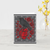 Funny Black Bird F-caw-f Anti Valentines Day Singl Kaart (Gele Bloem)