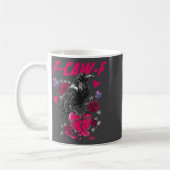 Funny Black Bird F-caw-f Anti Valentines Day Singl Koffiemok (Links)