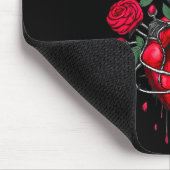 Funny Black Bird F-caw-f Anti Valentines Day Singl Muismat (Hoek)