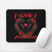 Funny Black Bird F-caw-f Anti Valentines Day Singl Muismat (Met muis)