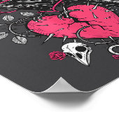 Funny Black Bird F-caw-f Anti Valentines Day Singl Poster (Hoek)