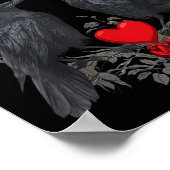 Funny Black Bird F-caw-f Anti Valentines Day Singl Poster (Hoek)