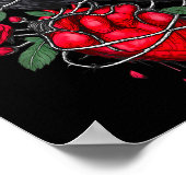 Funny Black Bird F-caw-f Anti Valentines Day Singl Poster (Hoek)