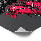 Funny Black Bird F-caw-f Anti Valentines Day Singl Poster (Hoek)