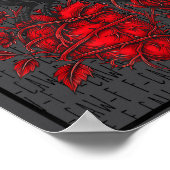 Funny Black Bird F-caw-f Anti Valentines Day Singl Poster (Hoek)