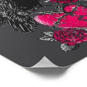 Funny Black Bird F-caw-f Anti Valentines Day Singl Poster (Hoek)