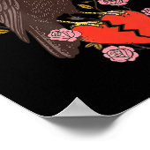 Funny Black Bird F-caw-f Anti Valentines Day Singl Poster (Hoek)