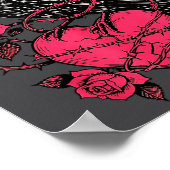 Funny Black Bird F-caw-f Anti Valentines Day Singl Poster (Hoek)