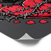 Funny Black Bird F-caw-f Anti Valentines Day Singl Poster (Hoek)