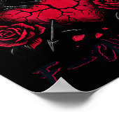 Funny Black Bird F-caw-f Anti Valentines Day Singl Poster (Hoek)