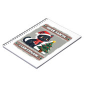Funny Black Cat Christmas Dear Santa, I Can Explai Notitieboek (Linkerzijde)