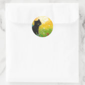 Funny Black Cat Creationarts Sticker (Tas)