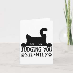 Funny Black Cat die je ziet als een zacht Sarcasti Kaart
