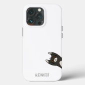 Funny Black Cat gepersonaliseerd Case-Mate iPhone Case (Achterkant)
