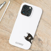 Funny Black Cat gepersonaliseerd iPhone Hoesje