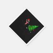 Funny Black Cat Gift met kerstboom over C Servet (Hoek)