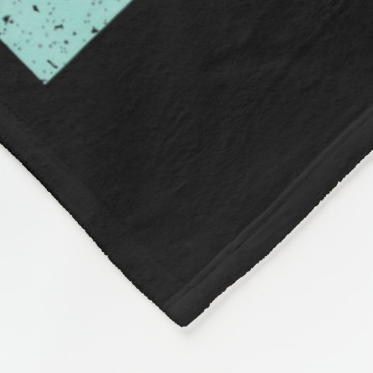 Funny Black Cat Gift Pushing Christmas Tree Over C Fleece Deken (Hoek)