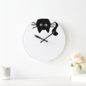 Funny Black Cat Grote Klok (Huis)
