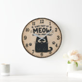 Funny Black Cat Grote Klok (Huis)
