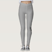 Funny Black Cat Hanging On | De nieuwigheid van Ka Leggings (Voorkant)