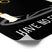 Funny Black Cat houdt van Horror Movie Poster (Hoek)