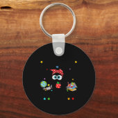 Funny Black Cat I Survived 67 Days Of School I'm F Sleutelhanger (Voorkant)