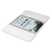 Funny Black Cat, ik ben het uitzicht Badmat (Gekanteld)