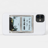 Funny Black Cat, ik ben het uitzicht Case-Mate iPhone Case (Achterkant (horizontaal))