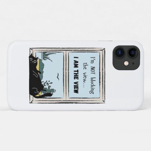 Funny Black Cat, ik ben het uitzicht Case-Mate iPhone Case (Achterkant (horizontaal))