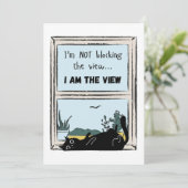 Funny Black Cat, ik ben het uitzicht Kaart (Staand voorkant)