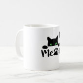 Funny black cat koffiemok (Voorkant links)