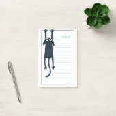Funny Black Cat Post-It Notes (Kantoor)