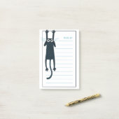 Funny Black Cat Post-It Notes (Op bureau)