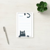 Funny Black Cat Post-It Notes (Kantoor)