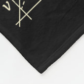 Funny Black Cat Pushing Xmas Tree Over Cats Physic Fleece Deken (Hoek)