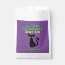 Funny Black Cat Real Estate Halloween Treat