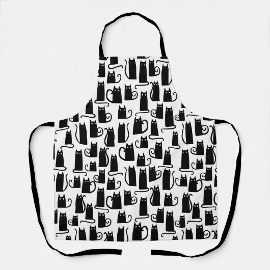 Funny Black Cat Schort (Voorkant)