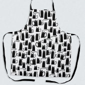 Funny Black Cat Schort