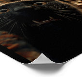 Funny Black Cat Selfie With Zombies Feline Animal Poster (Hoek)