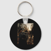 Funny Black Cat Selfie With Zombies Feline Animal Sleutelhanger (Voorkant)