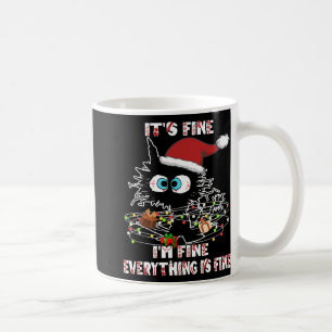 Funny Black Cat T-shirt Koffiemok